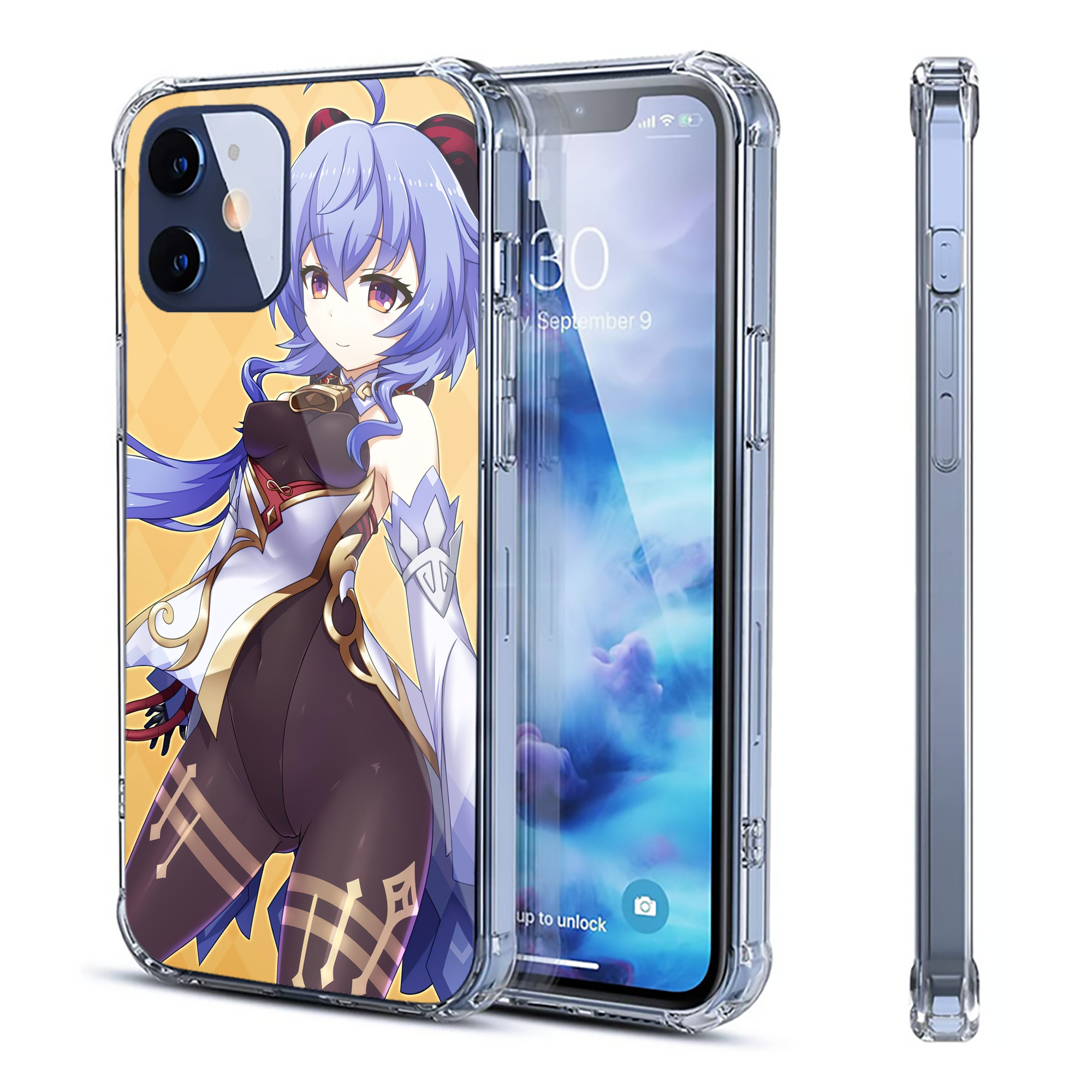 げんし神 genshin 【iPhone 12シリーズ対応】透明スマホケース（クリアソフトケース）